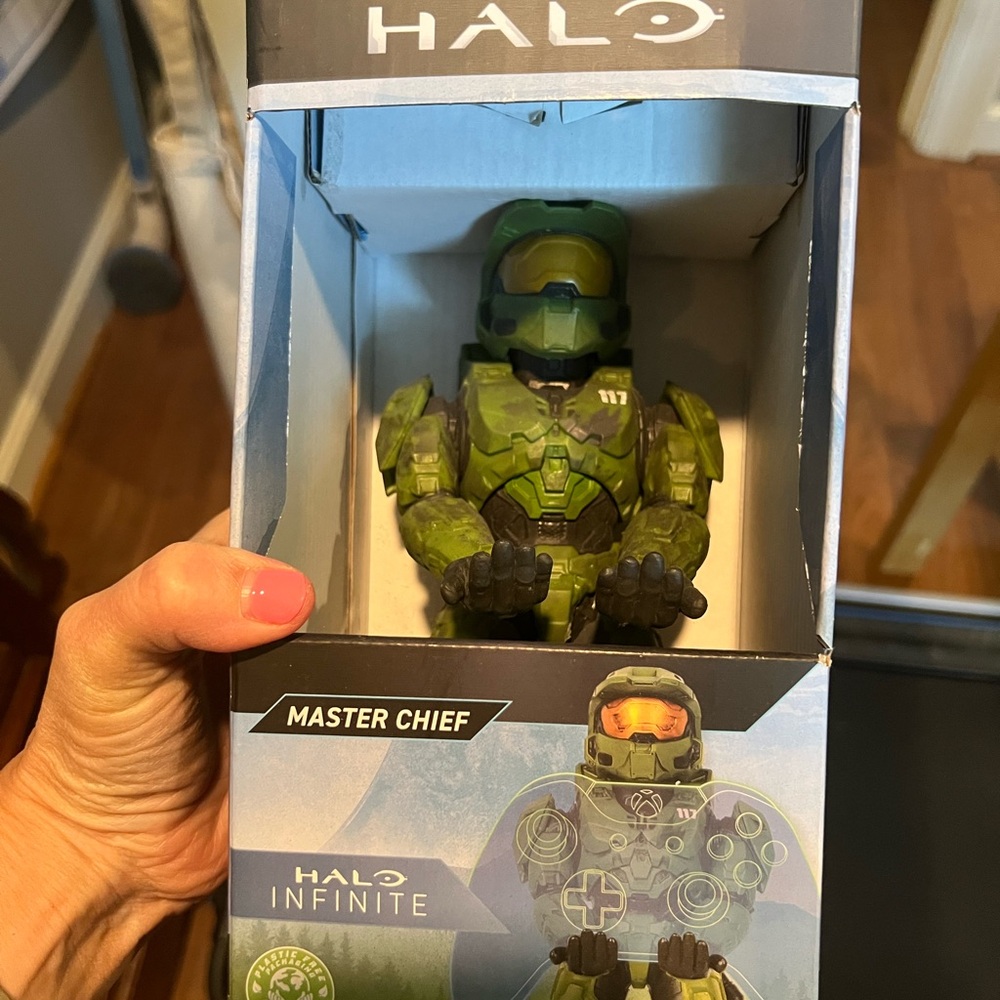 Gaming Halo Controller Holder with Green Armor